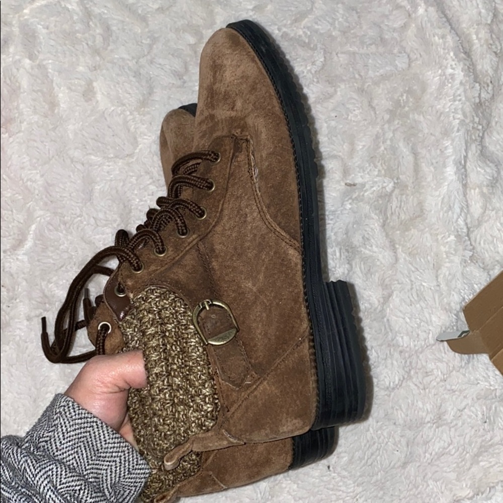 Brown booties